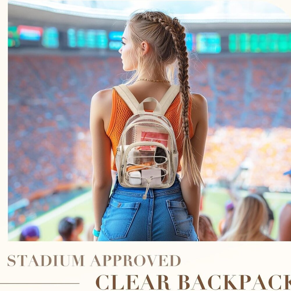 Compact Clear Backpack For Events - Lightweight, … - image 2